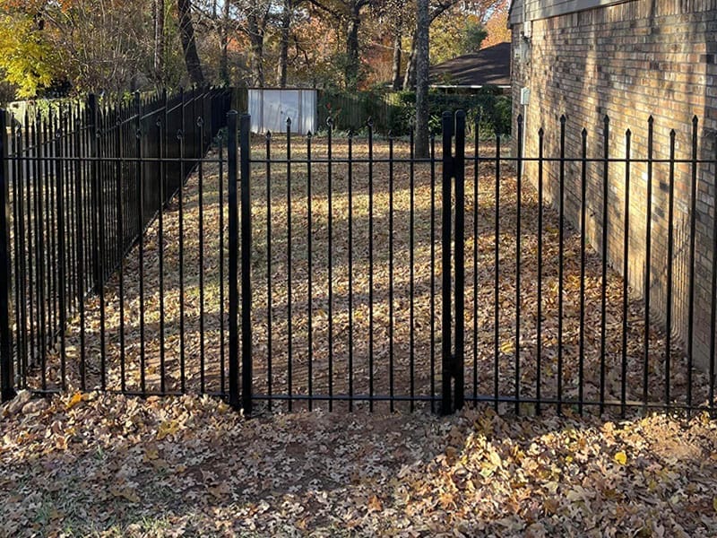 Sherman wrought iron single decorative walk gate